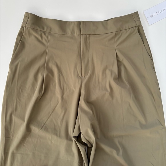 Athleta Women's Tan Pinnacle High Rise Trouser Wide Leg Size 16, New with tags! - Picture 5 of 13